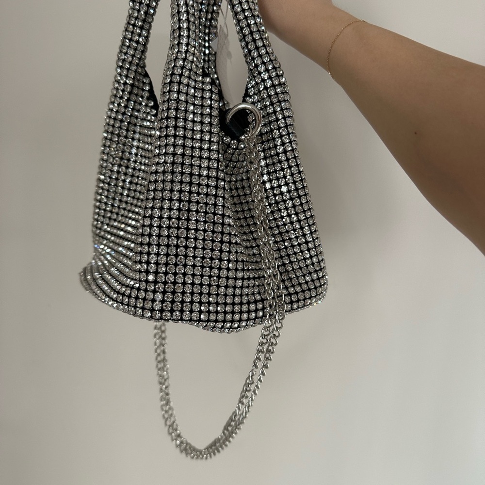 Silver Rhinestone Handbag - Picture 5 of 5